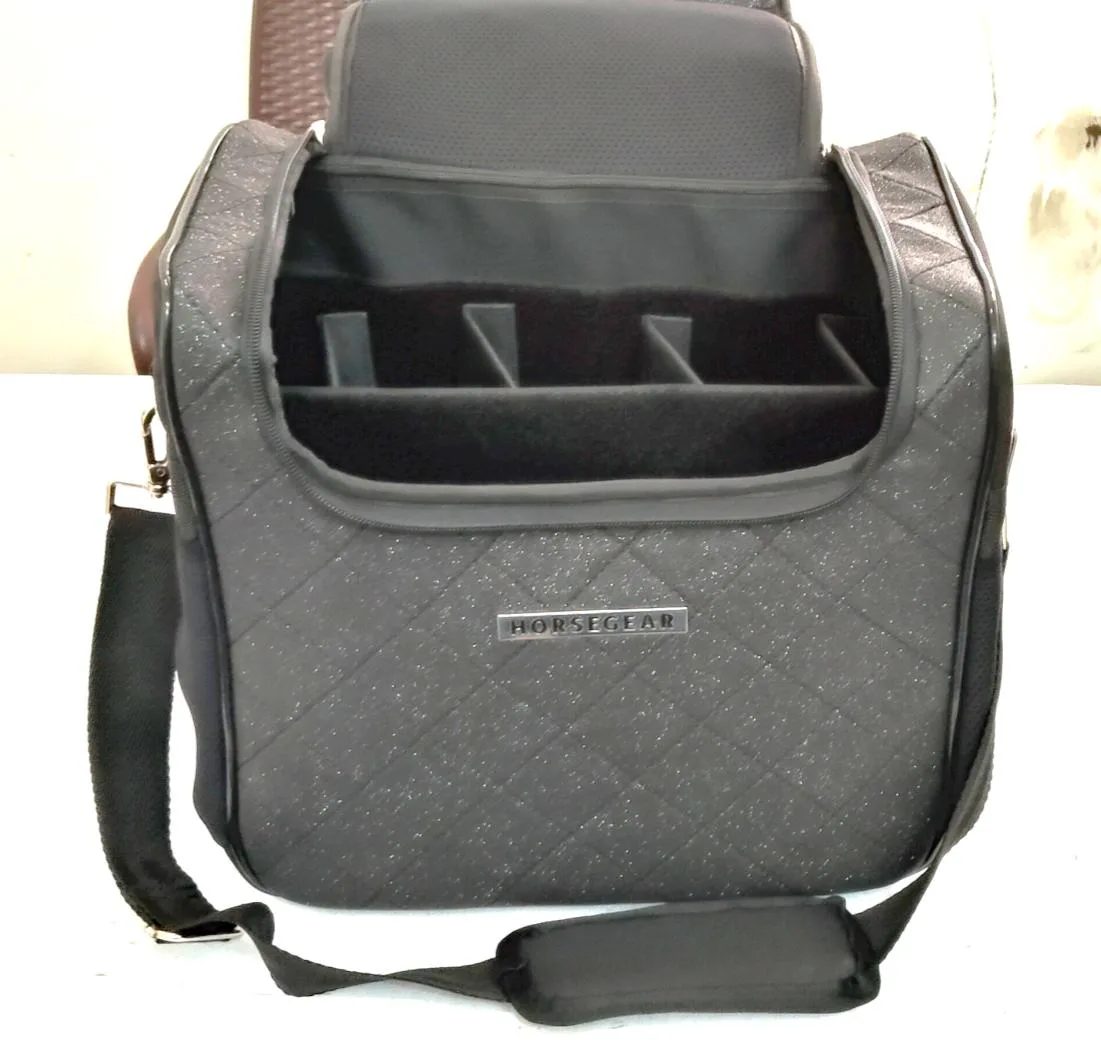 Bag black quilted — Equestrian goods sourced from India by Straight to Source