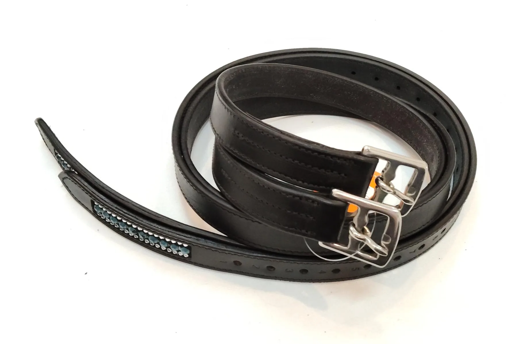 Belt black leather — Equestrian goods sourced from India by Straight to Source