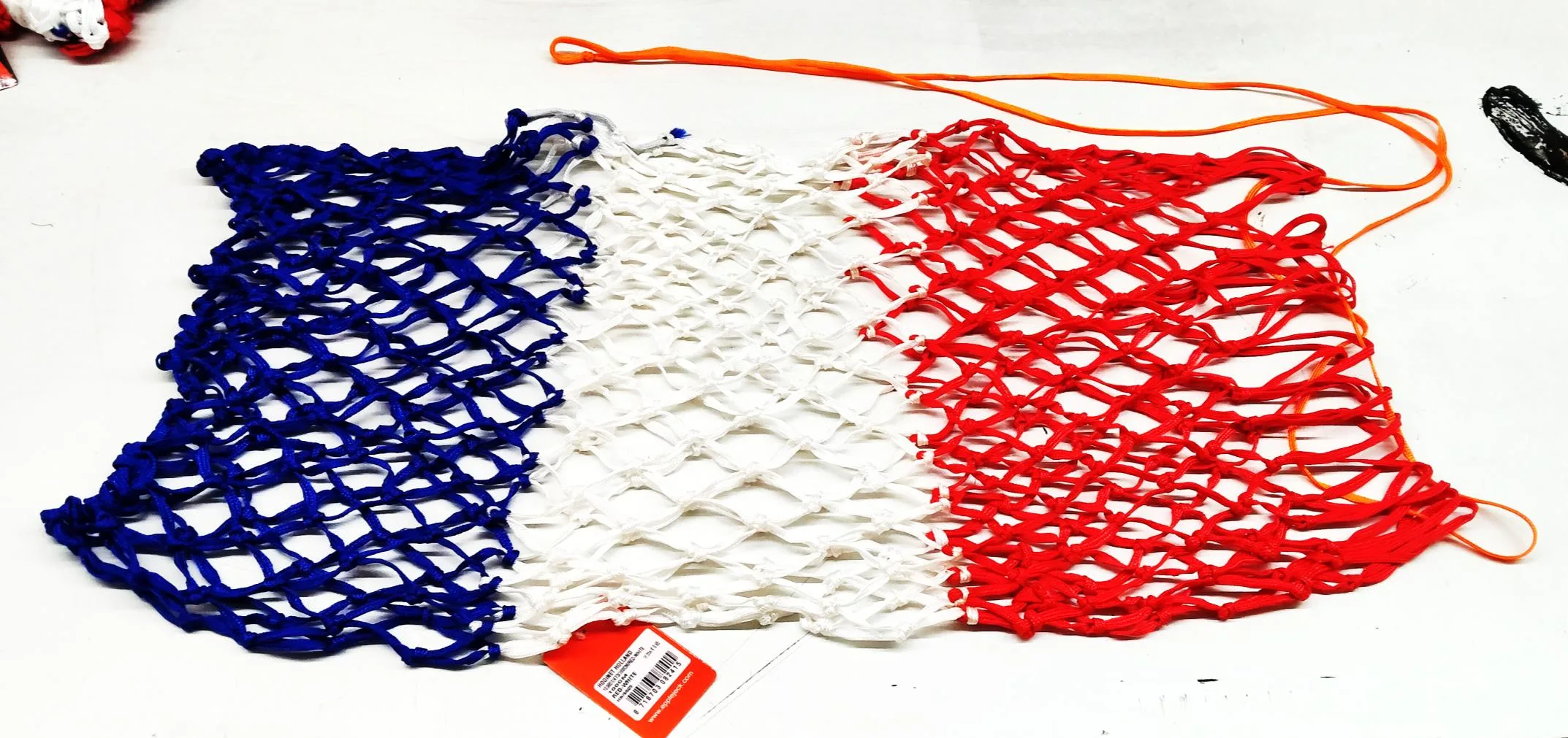 French flag woven fish net orange — Equestrian goods sourced from India by Straight to Source