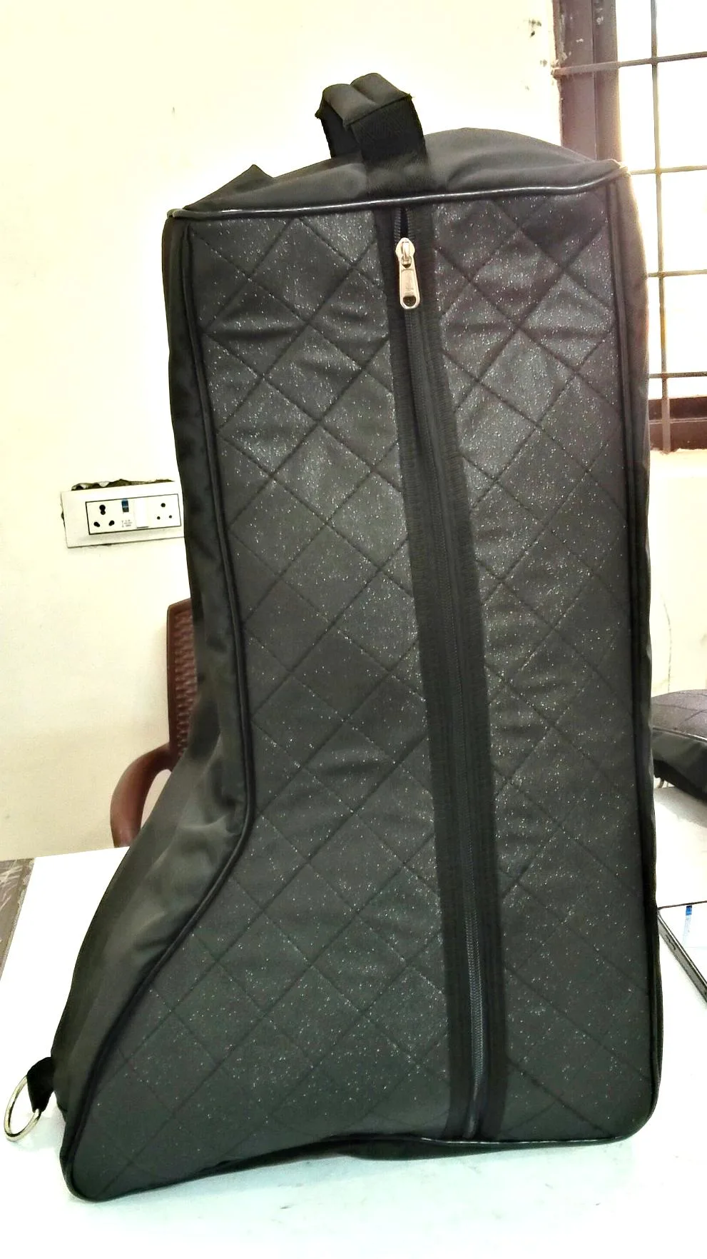 Guitar case black leather — Equestrian goods sourced from India by Straight to Source