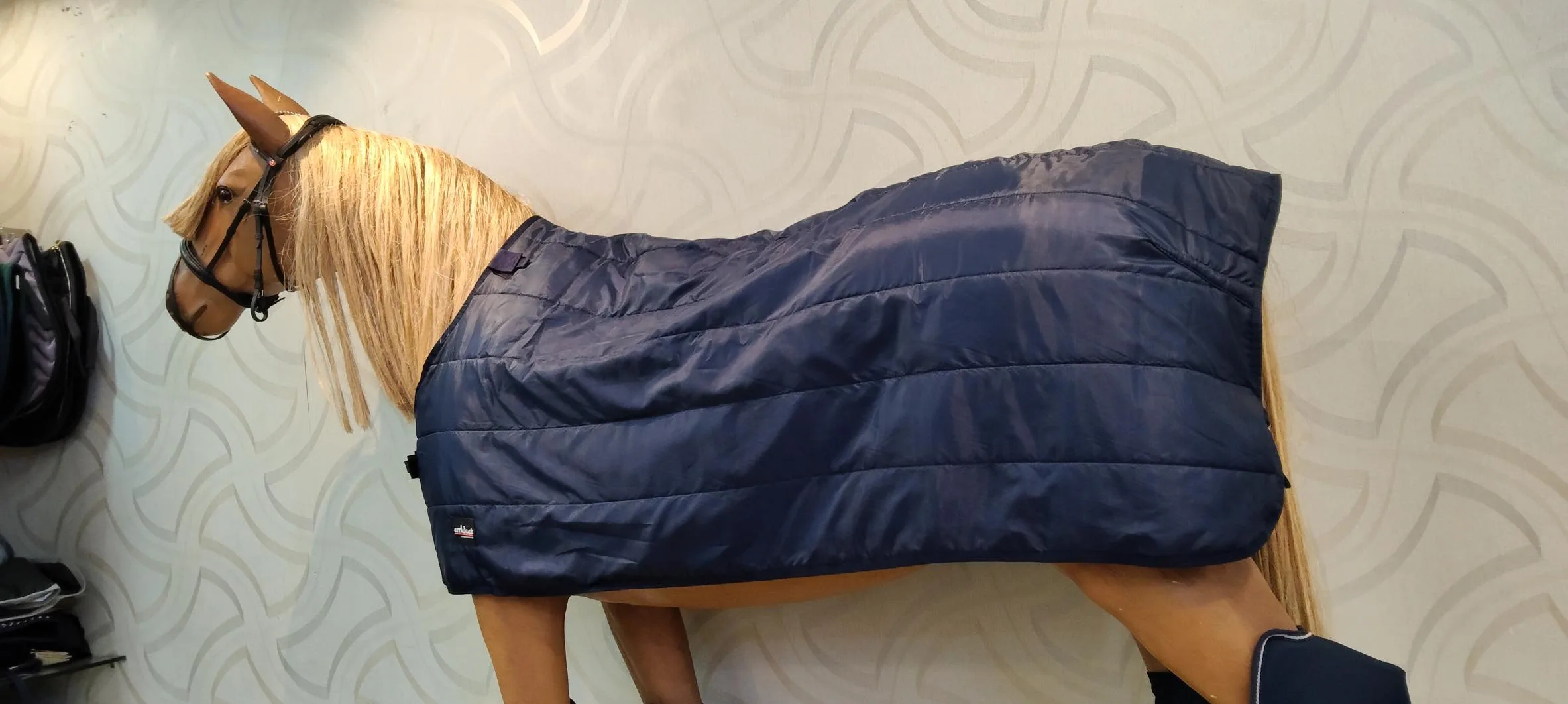 Horse sleeve jacket blue — Equestrian goods sourced from India by Straight to Source
