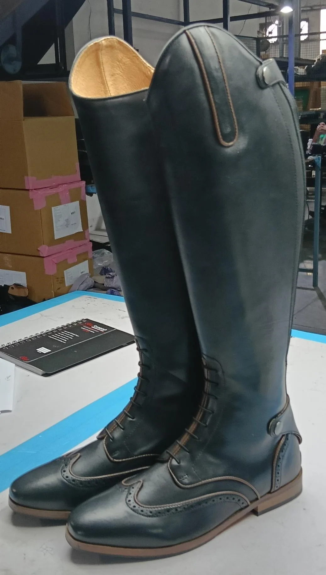 Leather boots brown leather — Equestrian goods sourced from India by Straight to Source