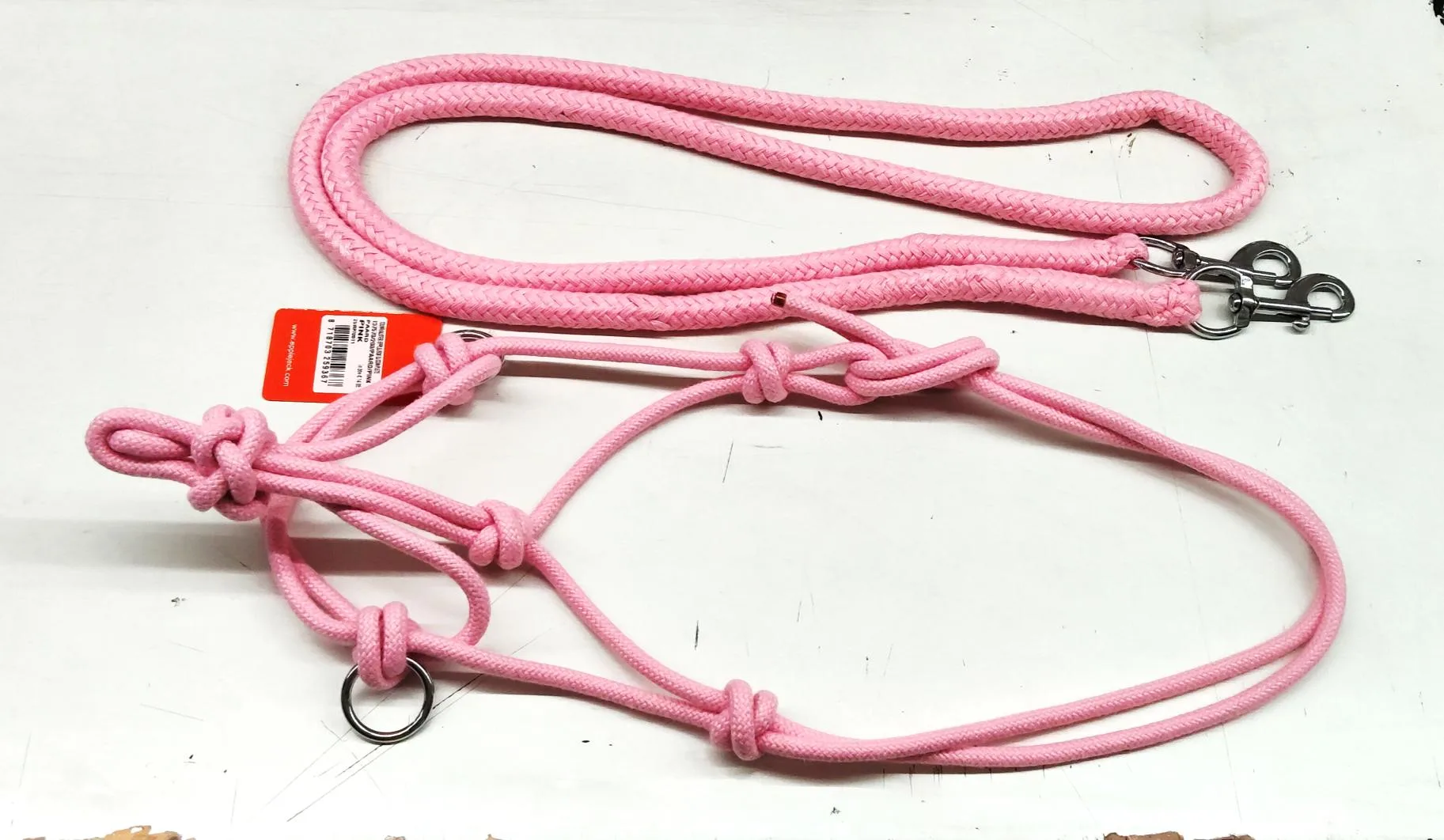 Pink leash silver chain — Equestrian goods sourced from India by Straight to Source