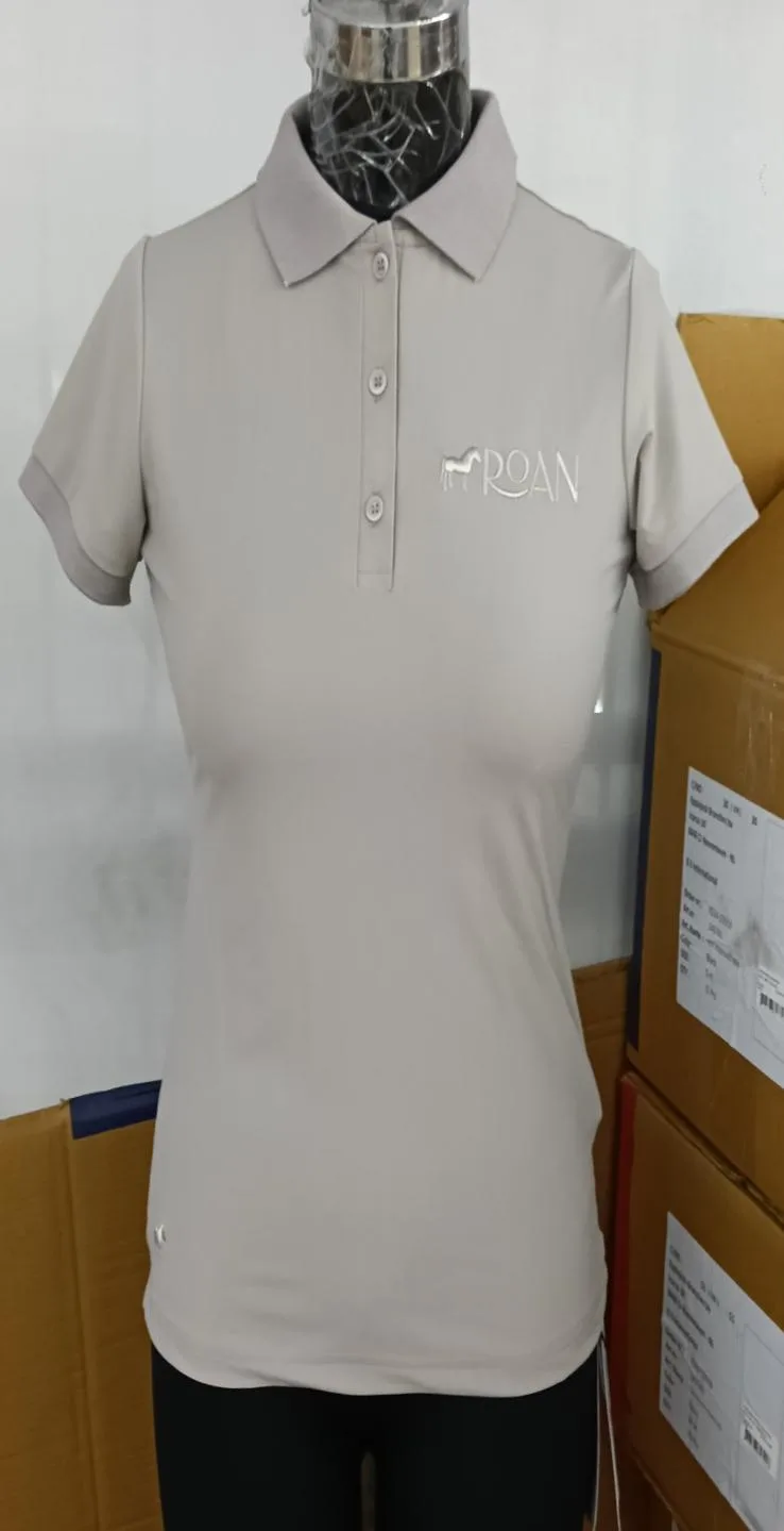 Polo shirt tan sporty — Equestrian goods sourced from India by Straight to Source