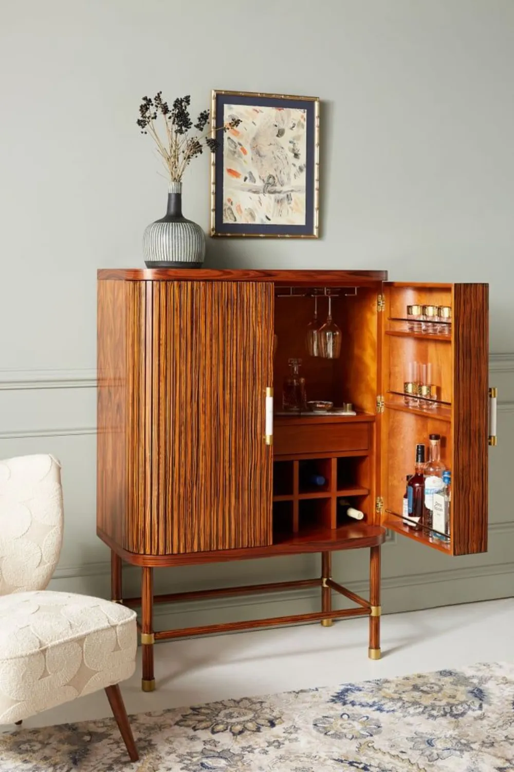 Brown cabinet polished — Furniture sourced from India by Straight to Source