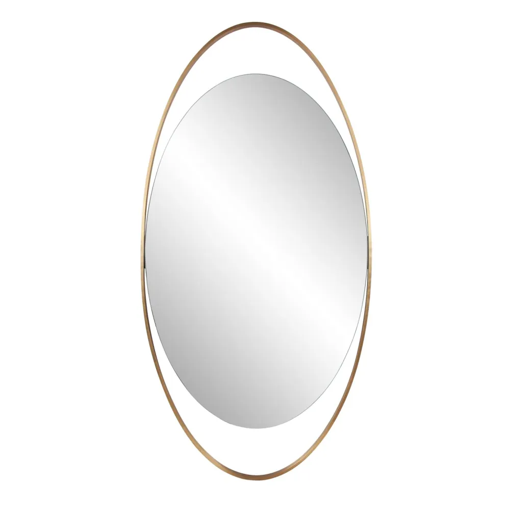 Oval mirror copper — Furniture sourced from India by Straight to Source