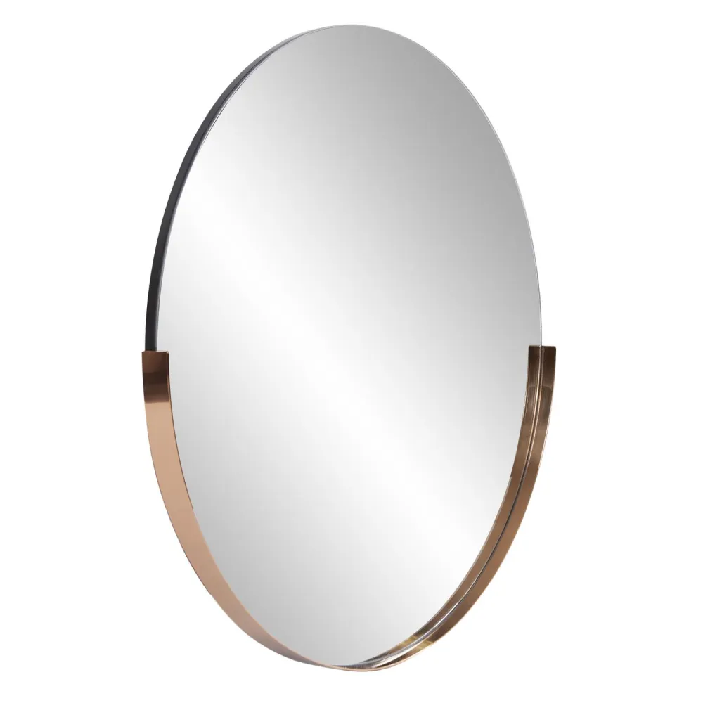 Oval mirror metallic frame modern style — Furniture sourced from India by Straight to Source