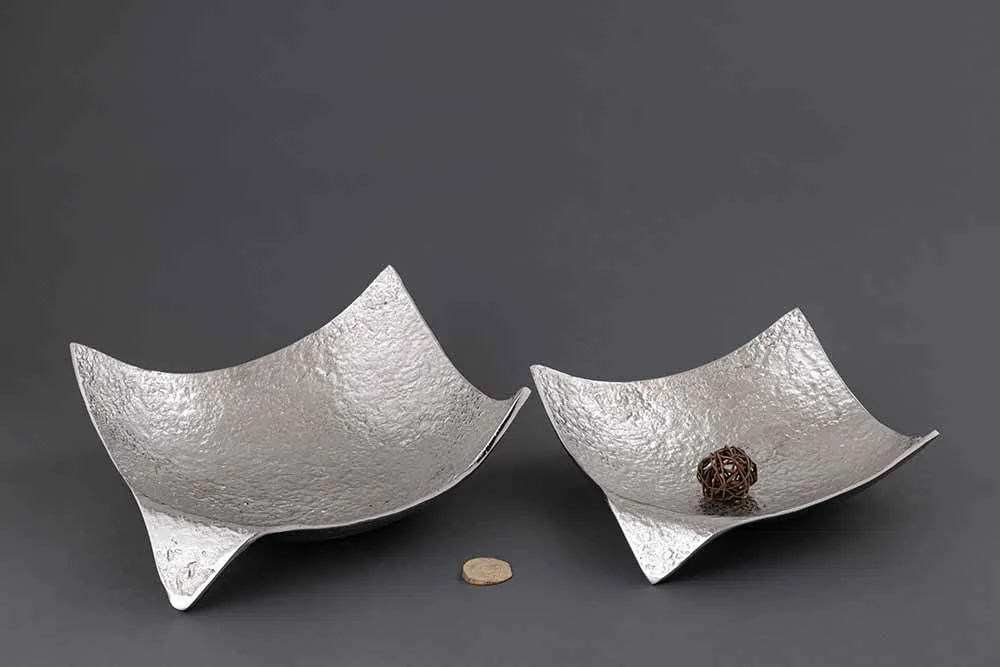 Vase metal textured — Gift Items sourced from India by Straight to Source