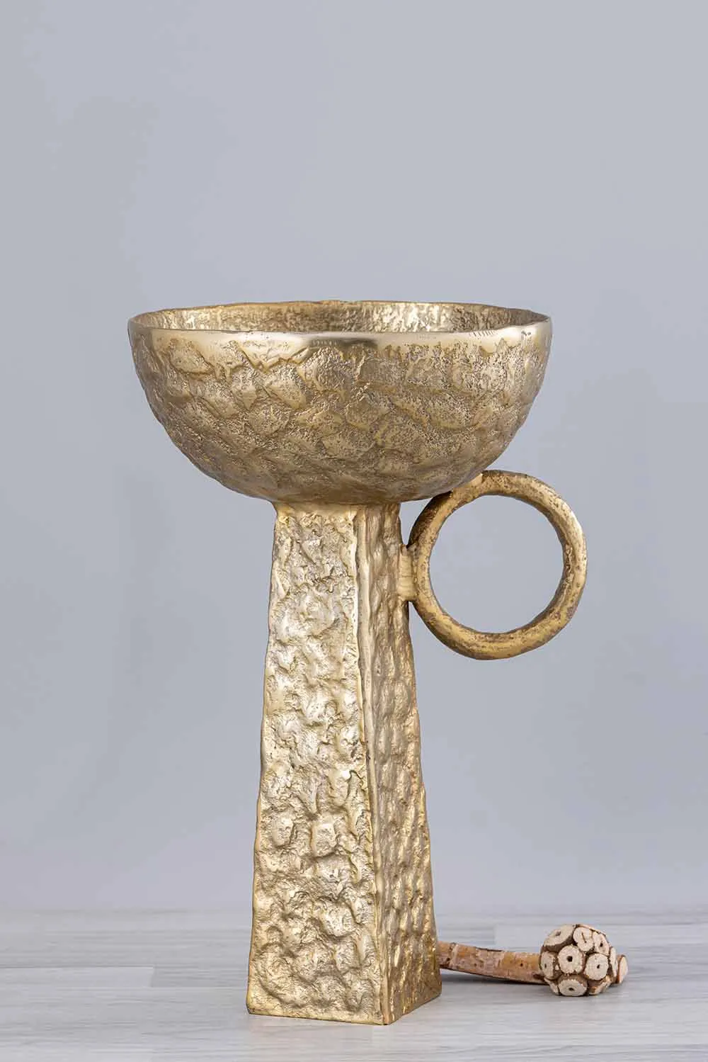 Bronze golden cup intricate vase — Gift Items sourced from India by Straight to Source