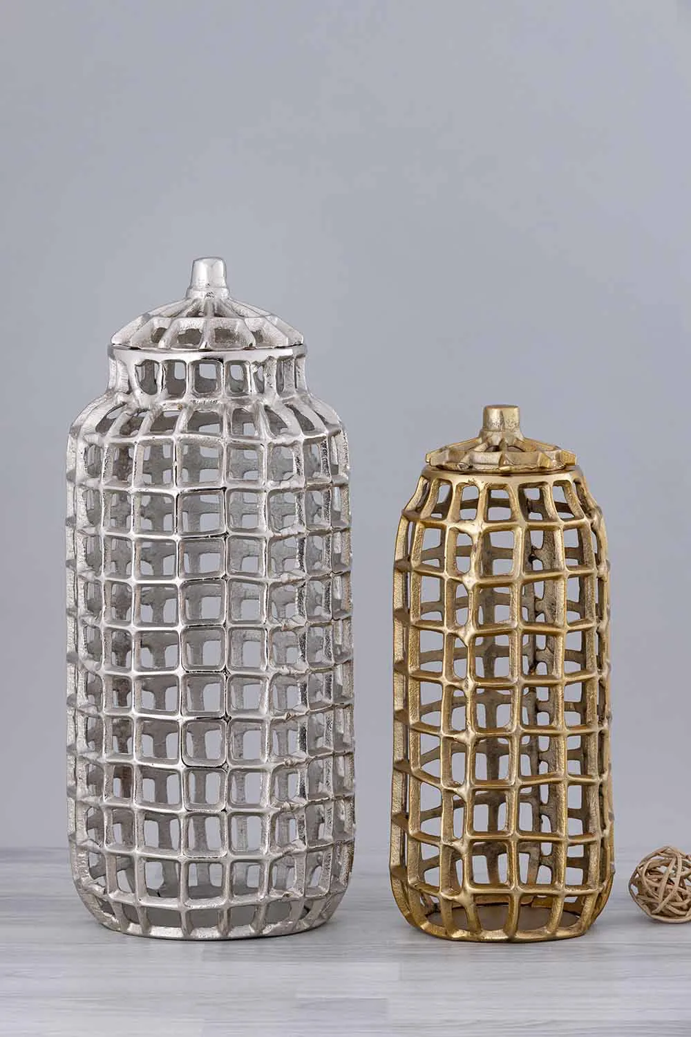 Cage vase gold — Gift Items sourced from India by Straight to Source
