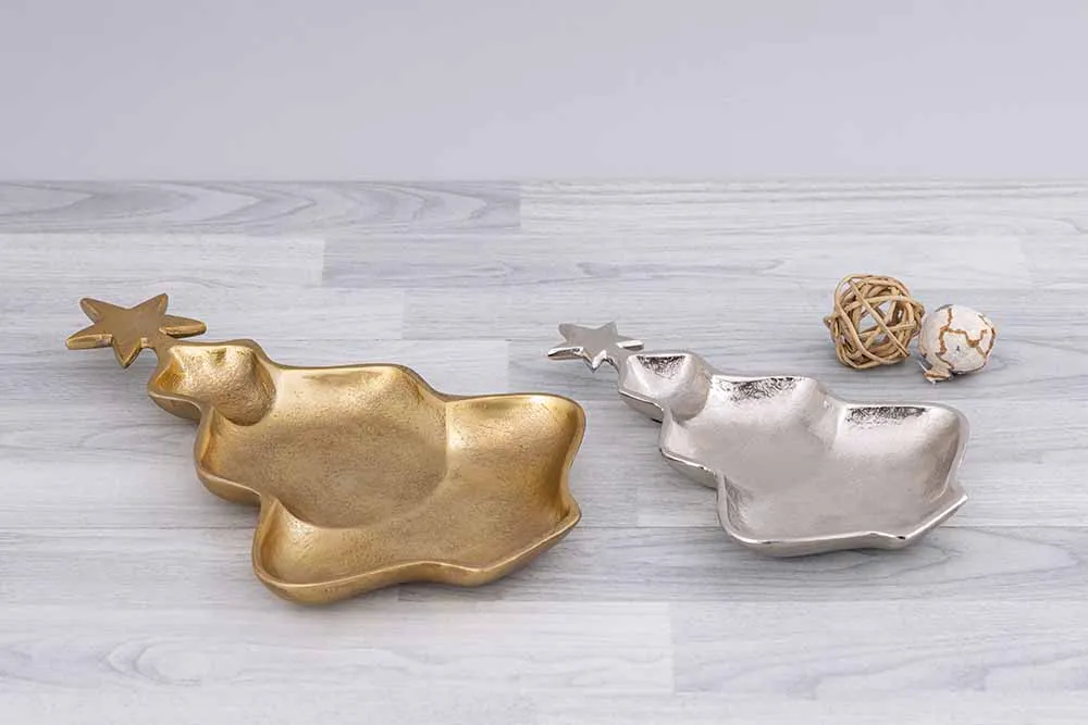 Ceramic tray gold — Gift Items sourced from India by Straight to Source