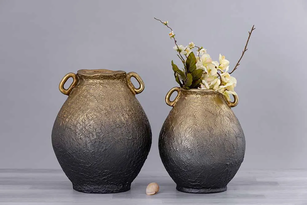 Ceramic vase metallic — Gift Items sourced from India by Straight to Source
