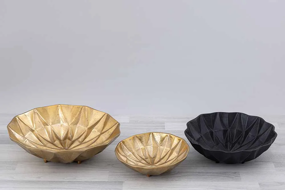 Gold bowl modern — Gift Items sourced from India by Straight to Source