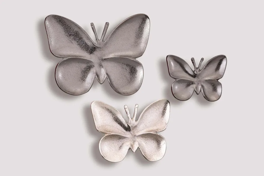 Silver butterfly studs enamel — Gift Items sourced from India by Straight to Source