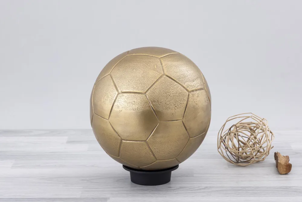 Vase gold polished ball sports — Gift Items sourced from India by Straight to Source