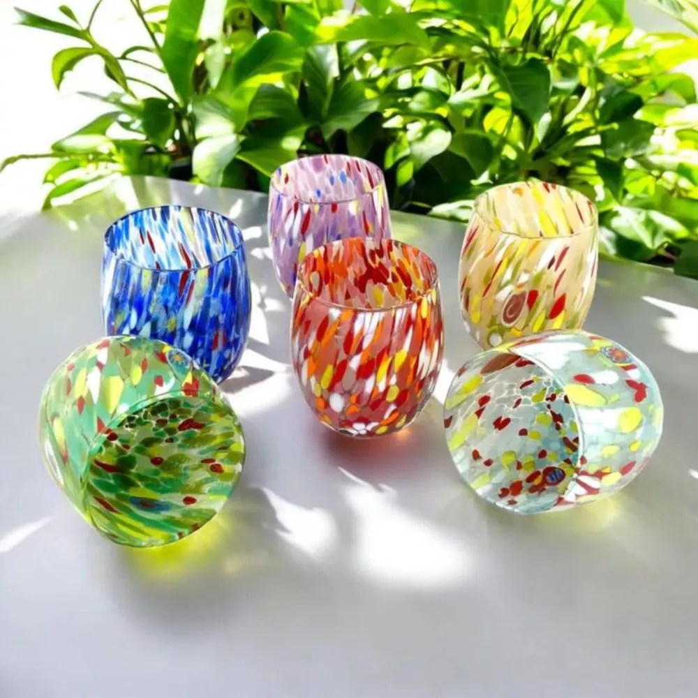 Vase set colorful material — Glass sourced from India by Straight to Source
