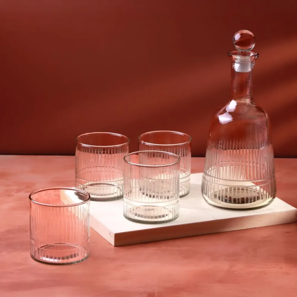 Vase set wooden decoration — Glass sourced from India by Straight to Source