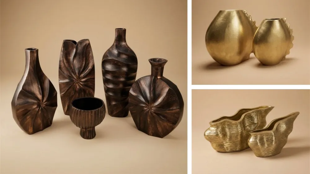 Ceramic vase gold — Home Décor sourced from India by Straight to Source