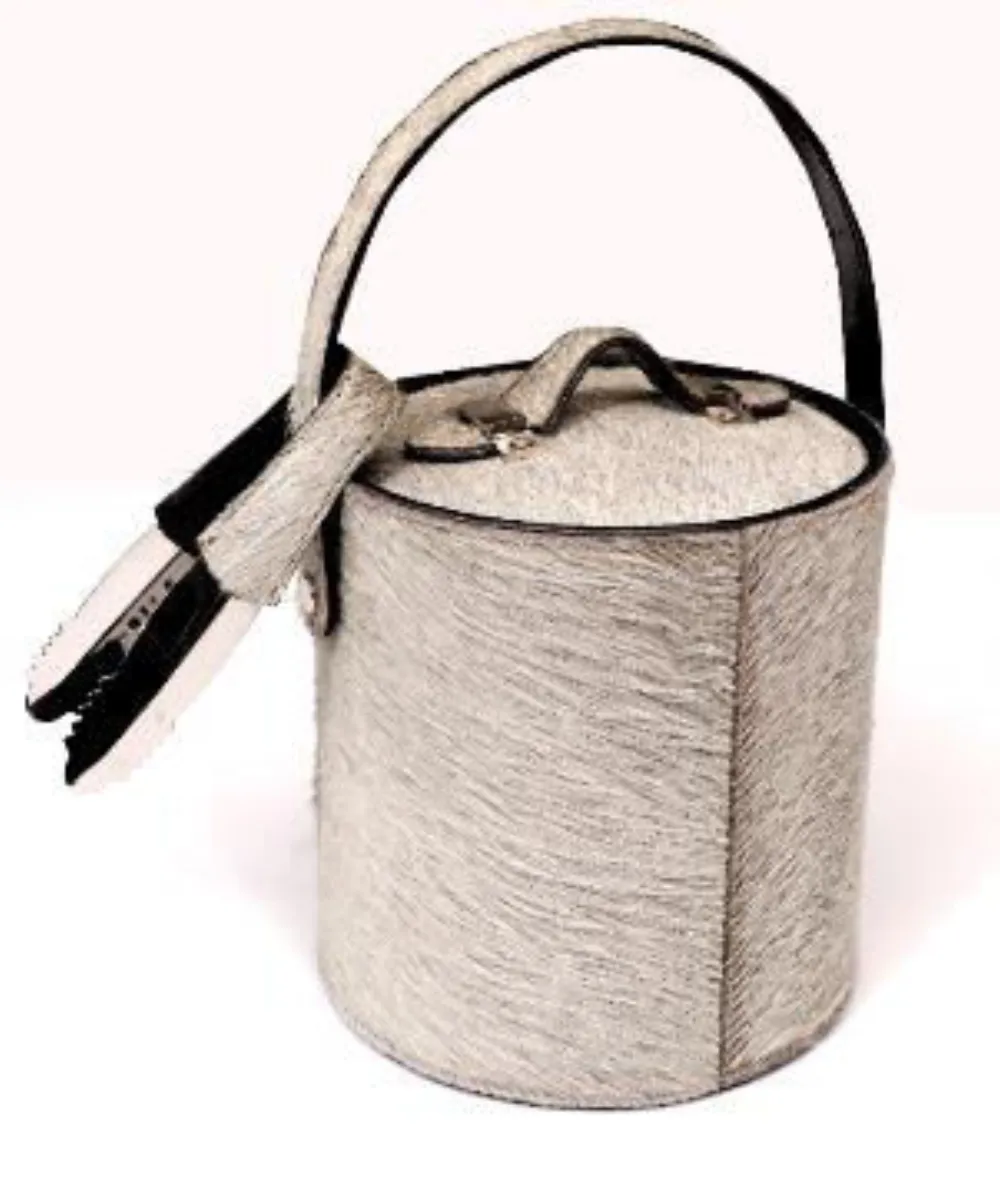 Canvas buckle container — Leather sourced from India by Straight to Source