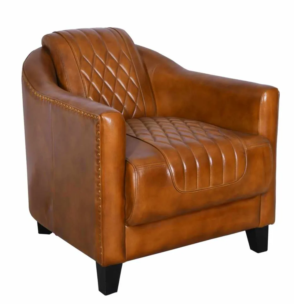 Chair brown leather — Leather sourced from India by Straight to Source