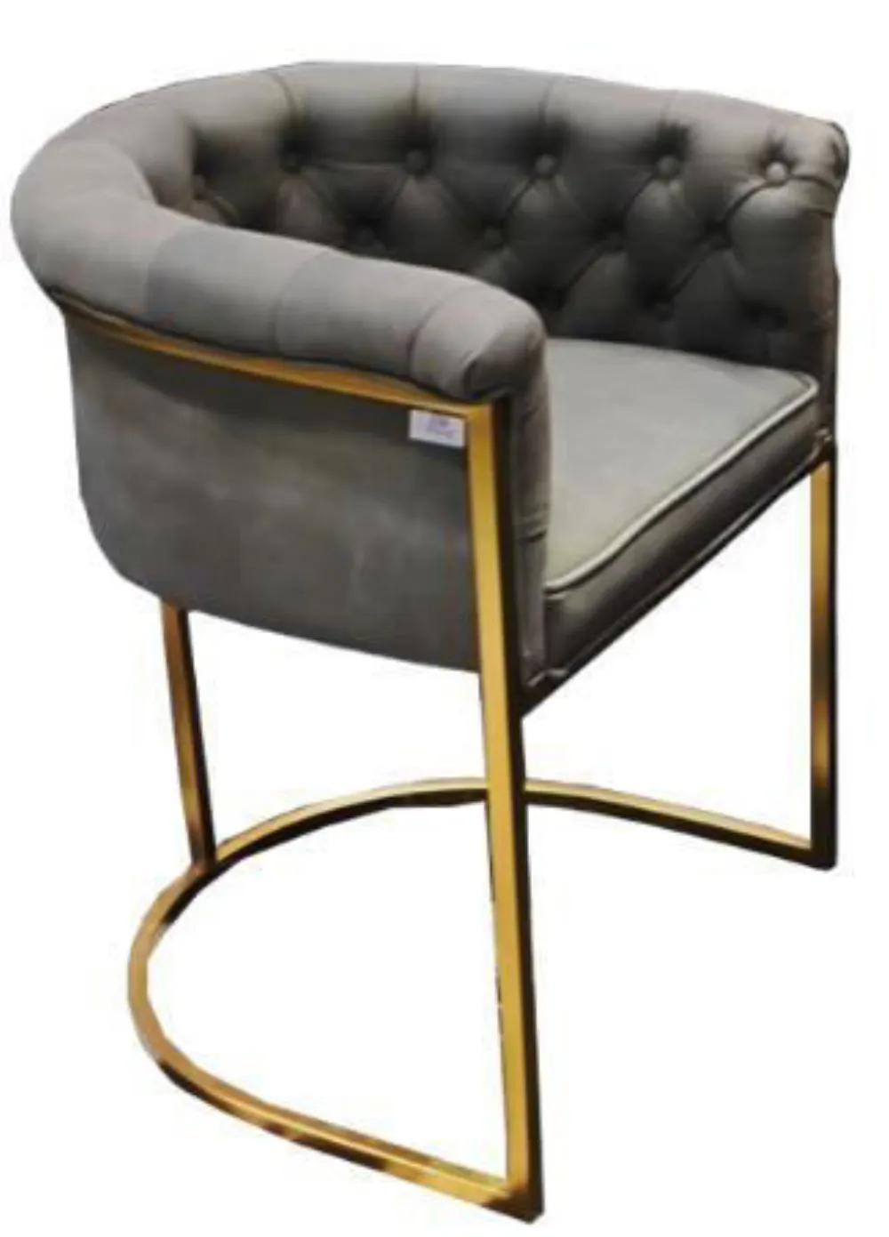 Chair modern brass — Leather sourced from India by Straight to Source