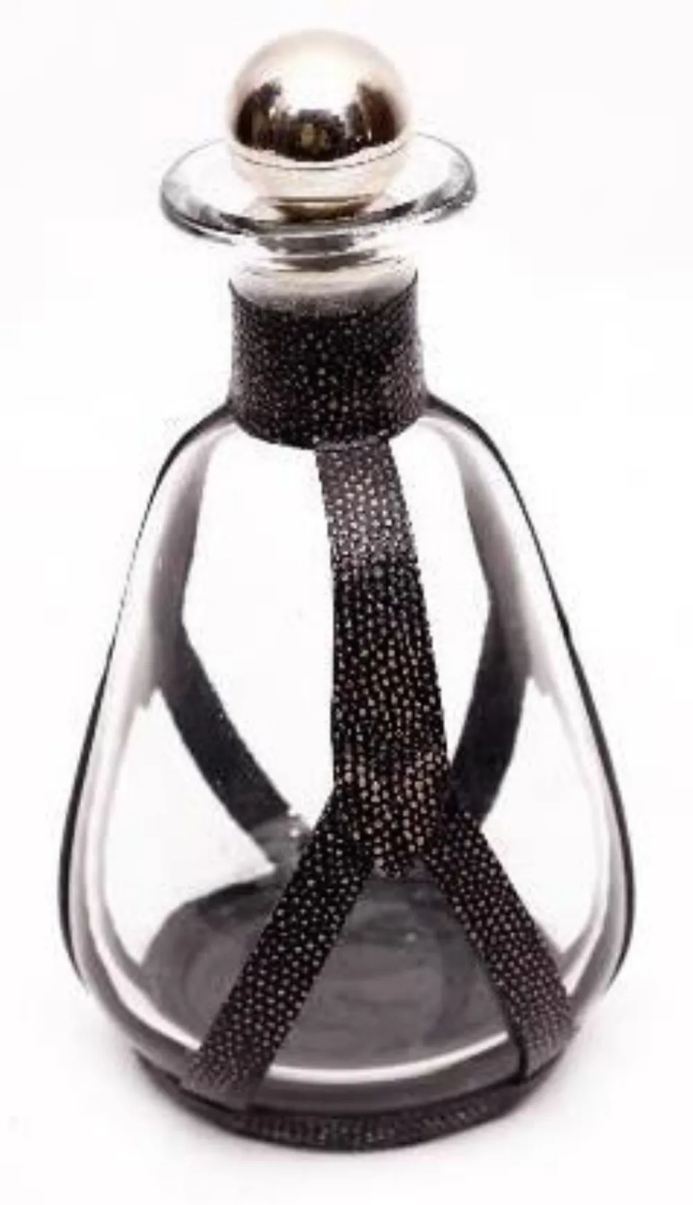 Glass bottle spout bead — Leather sourced from India by Straight to Source