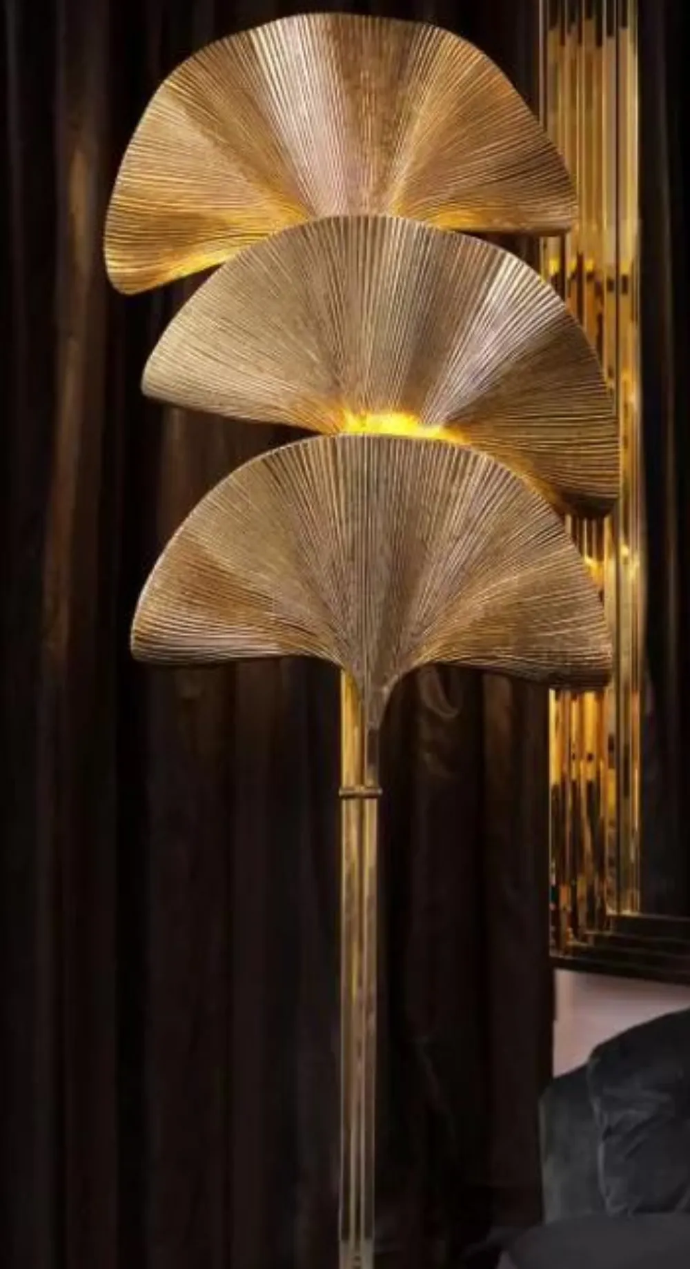 Lamp ornate lampstand stacked — Lighting sourced from India by Straight to Source