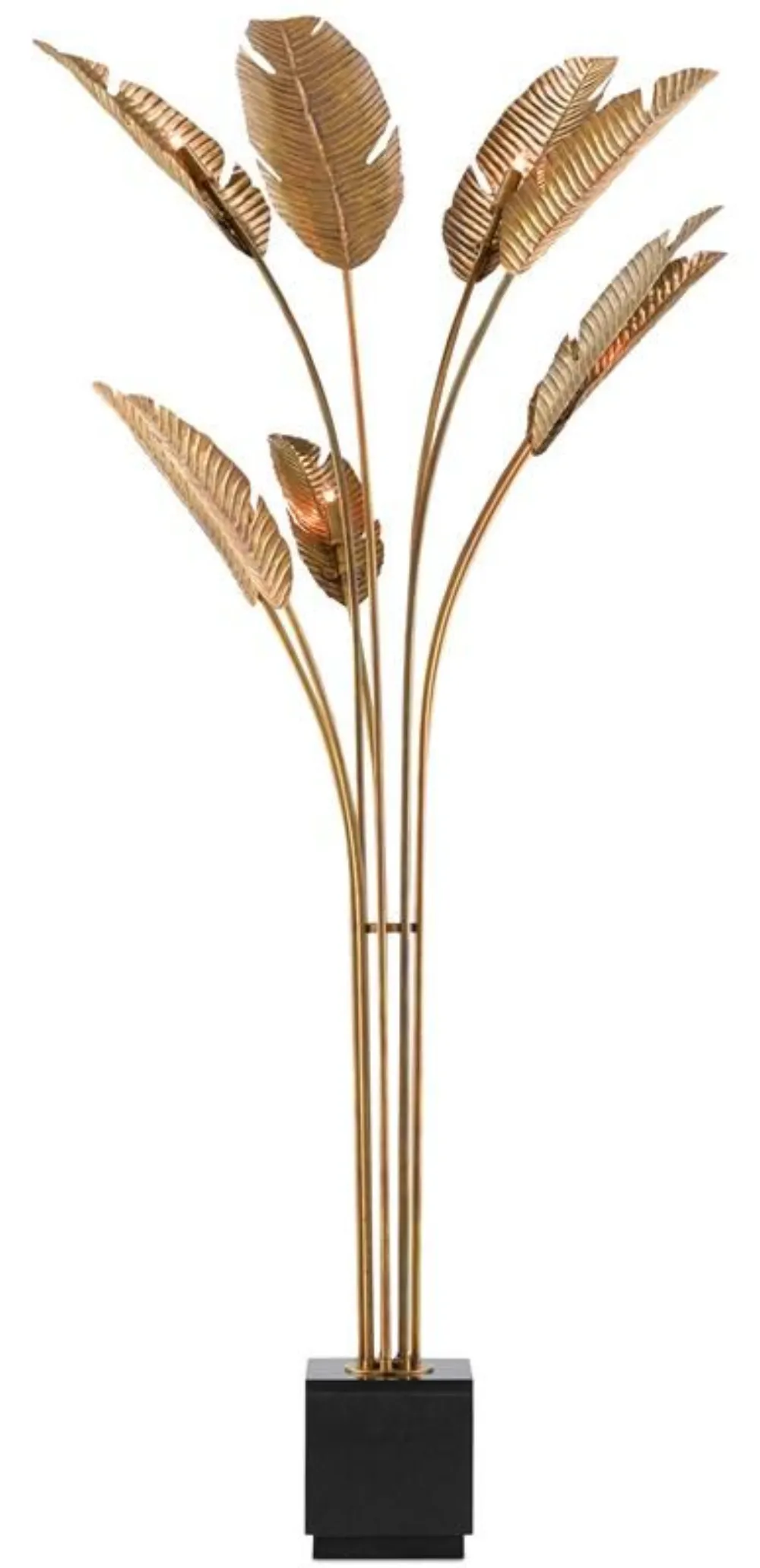 Metal plant decoration golden — Lighting sourced from India by Straight to Source