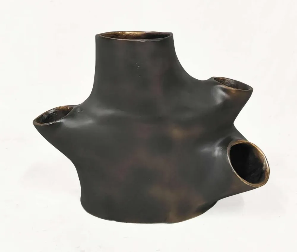 Black vase polished — Metalware sourced from India by Straight to Source