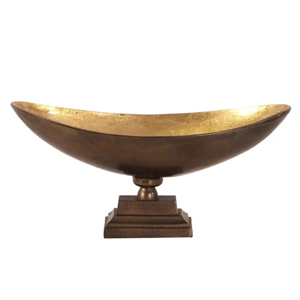 Bronze bowl wooden stand — Metalware sourced from India by Straight to Source