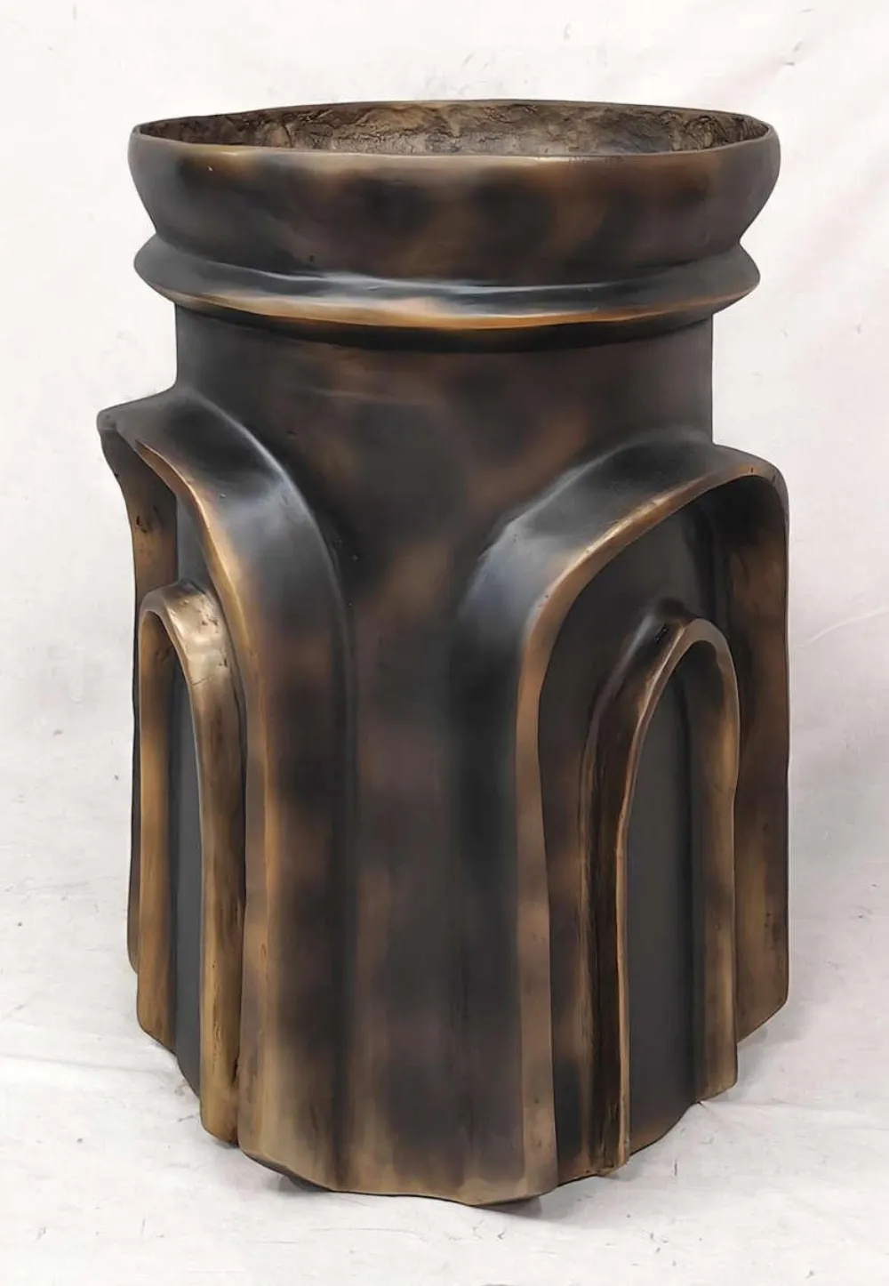 Decorative wooden planter — Metalware sourced from India by Straight to Source