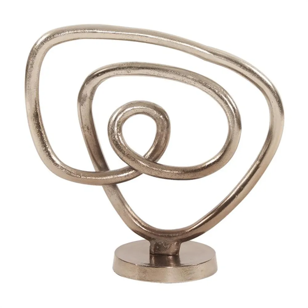 Metal sculpture gold modern — Metalware sourced from India by Straight to Source