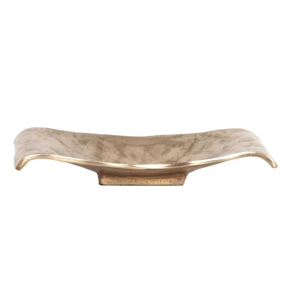 Modern tray gold — Metalware sourced from India by Straight to Source