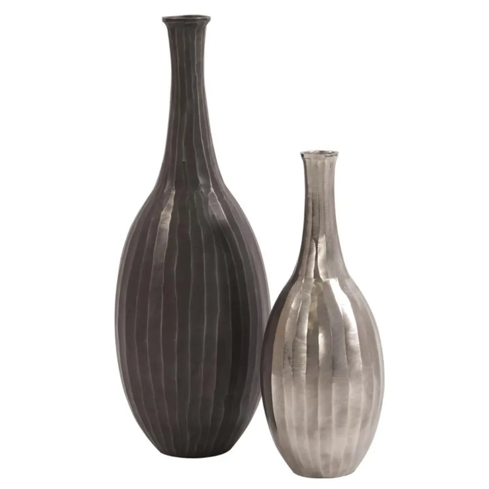 Vase black textured — Metalware sourced from India by Straight to Source