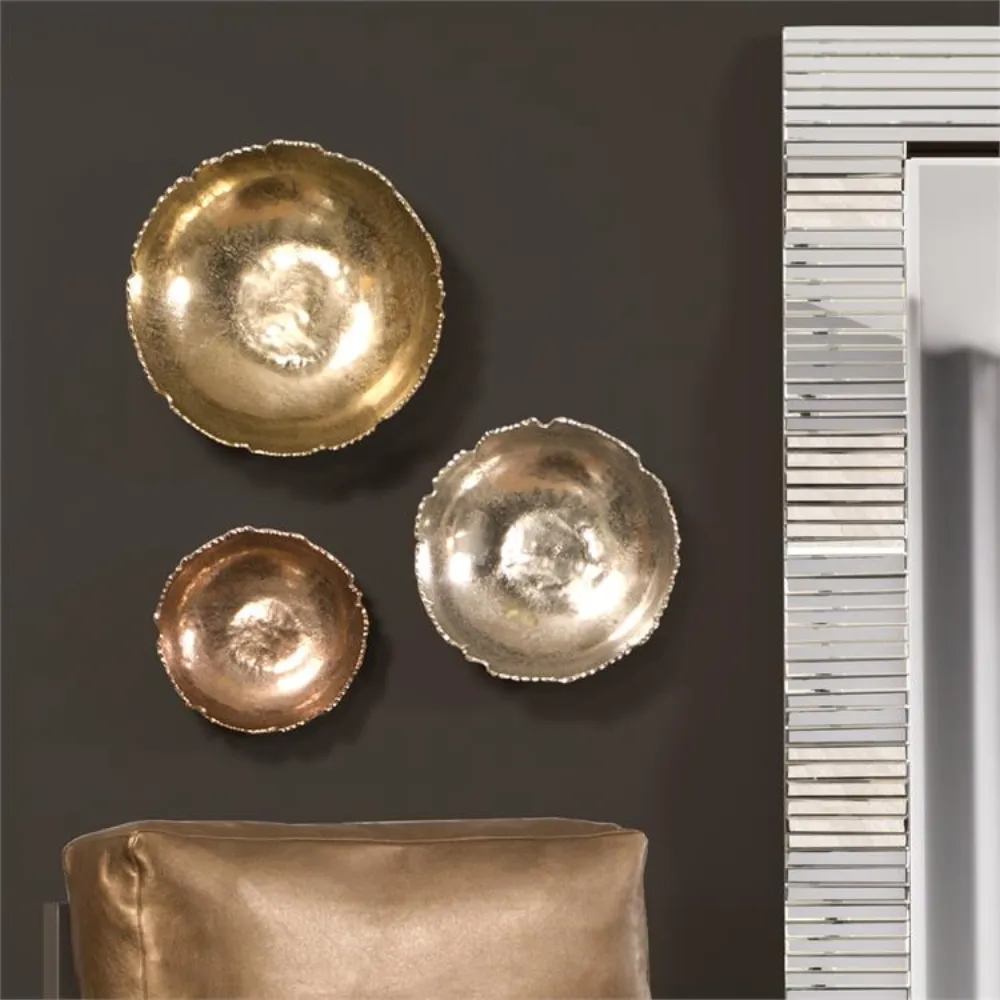 Wall decoration metallic bowl ceramic — Metalware sourced from India by Straight to Source