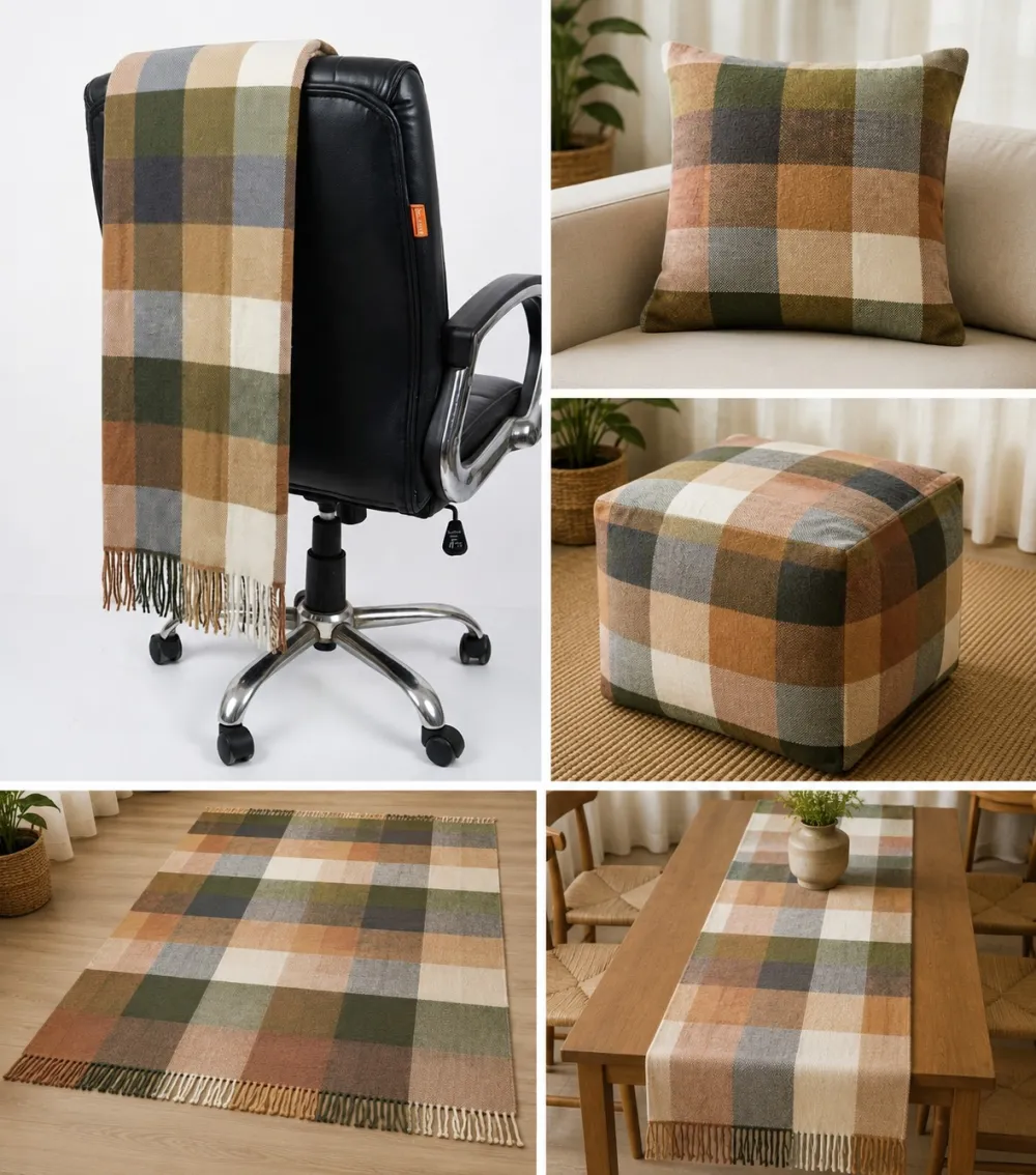 Chair blue cotton — Soft Furnishings sourced from India by Straight to Source