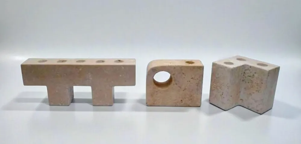 Brick shape wooden construction — Stone & Marble sourced from India by Straight to Source