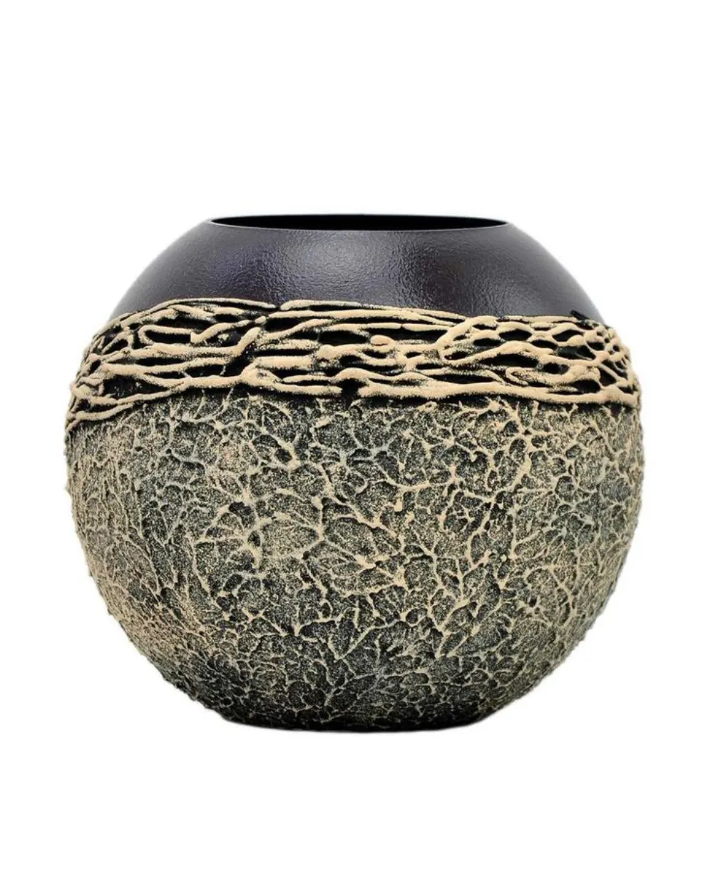 Brown ceramic vase — Stone & Marble sourced from India by Straight to Source