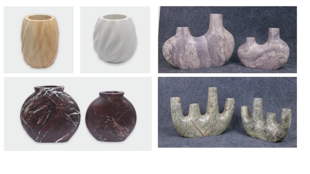 Marble vase purple stoneware — Stone & Marble sourced from India by Straight to Source