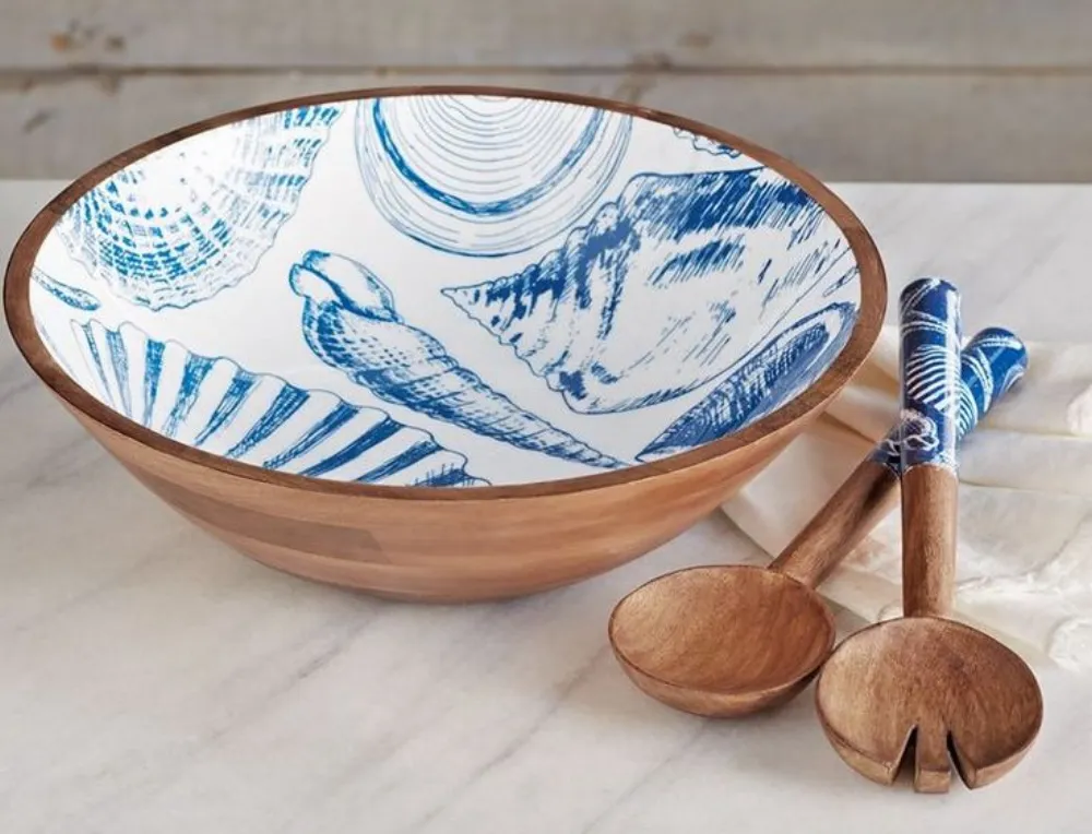Ceramic bowls blue finished — Wood Products sourced from India by Straight to Source