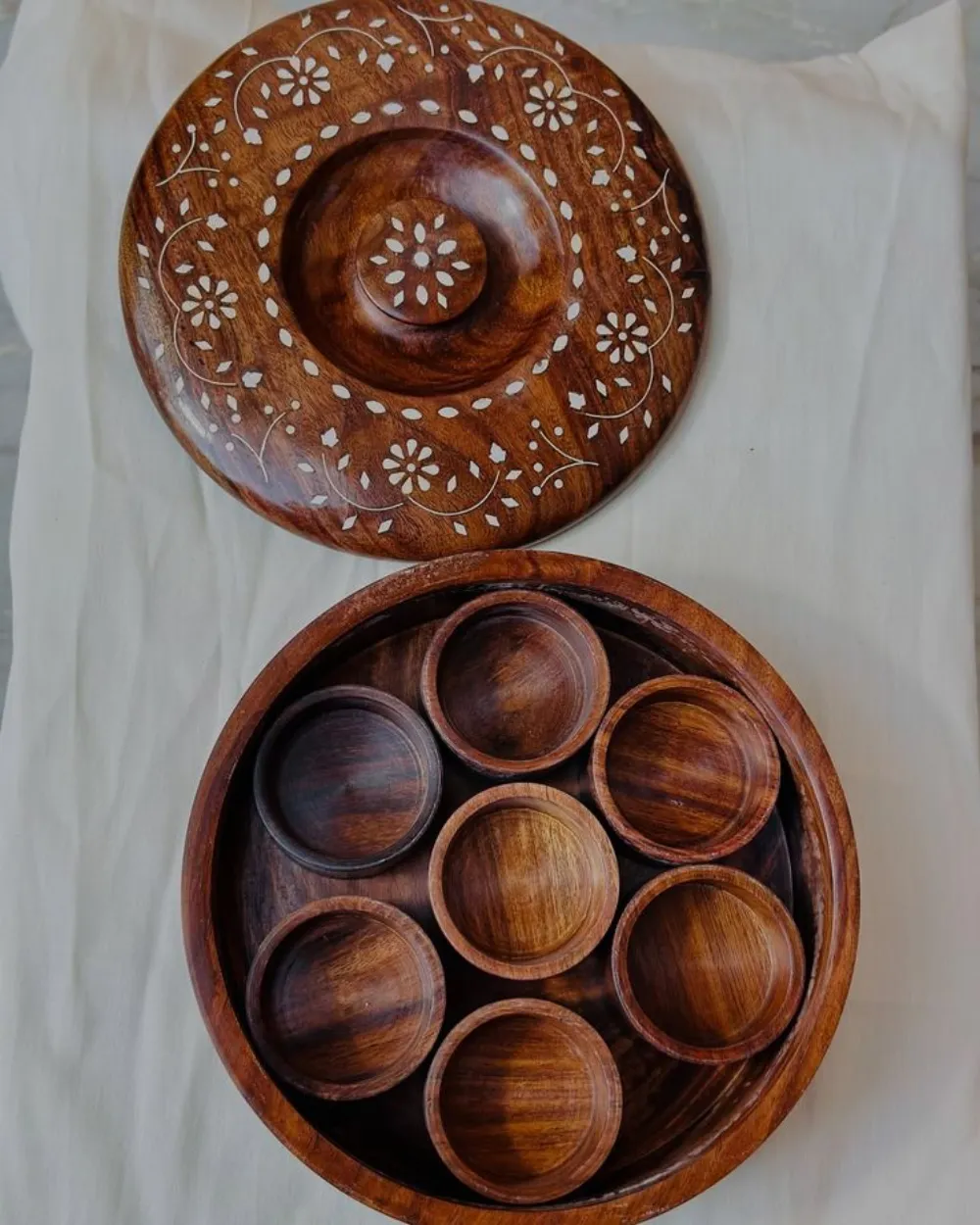 Decorative wooden bowls natural — Wood Products sourced from India by Straight to Source